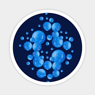 Blue bubbles Magnet